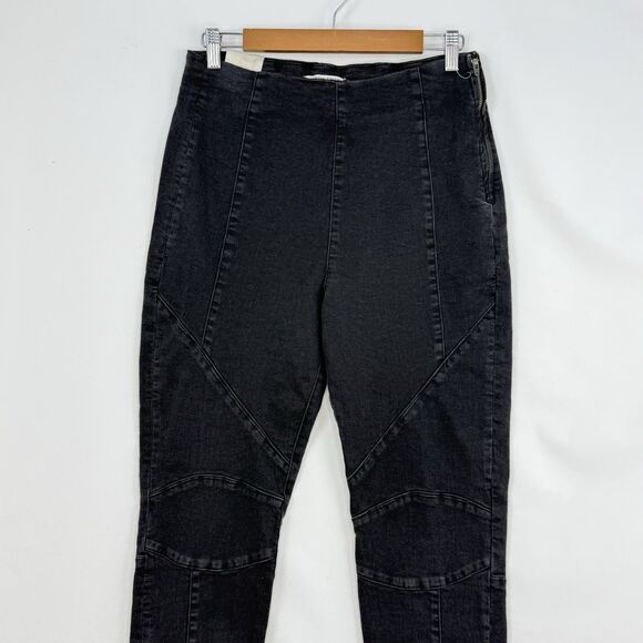 We the Free Bella Moto High-Rise Skinny Jeans Size 31 Washed Black Free People - Picture 15 of 16